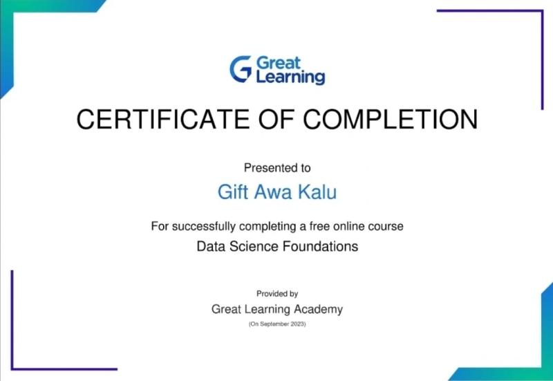 Data Science Foundations on Great Learning